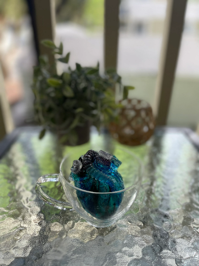 Deep Blue Sea Heart Tea Bomb